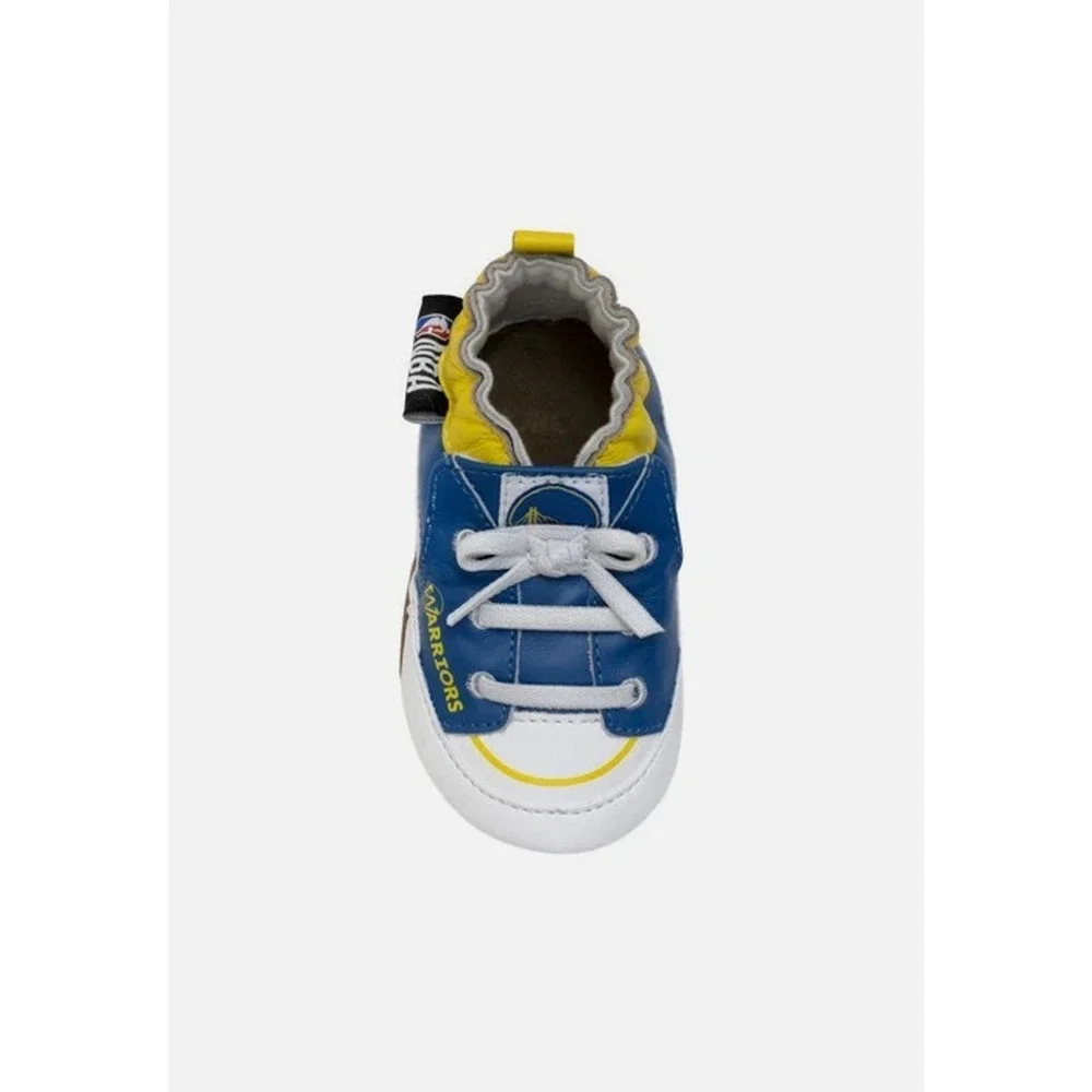 Infant Robeez Golden State Warriors NBA Soft Sole Casual Shoes 0-6 Months
